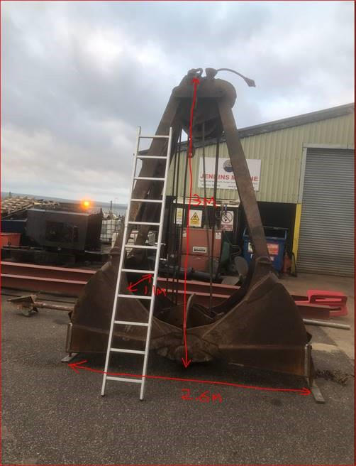 Priestman Shell Grabs 1155H/89 (three identical)